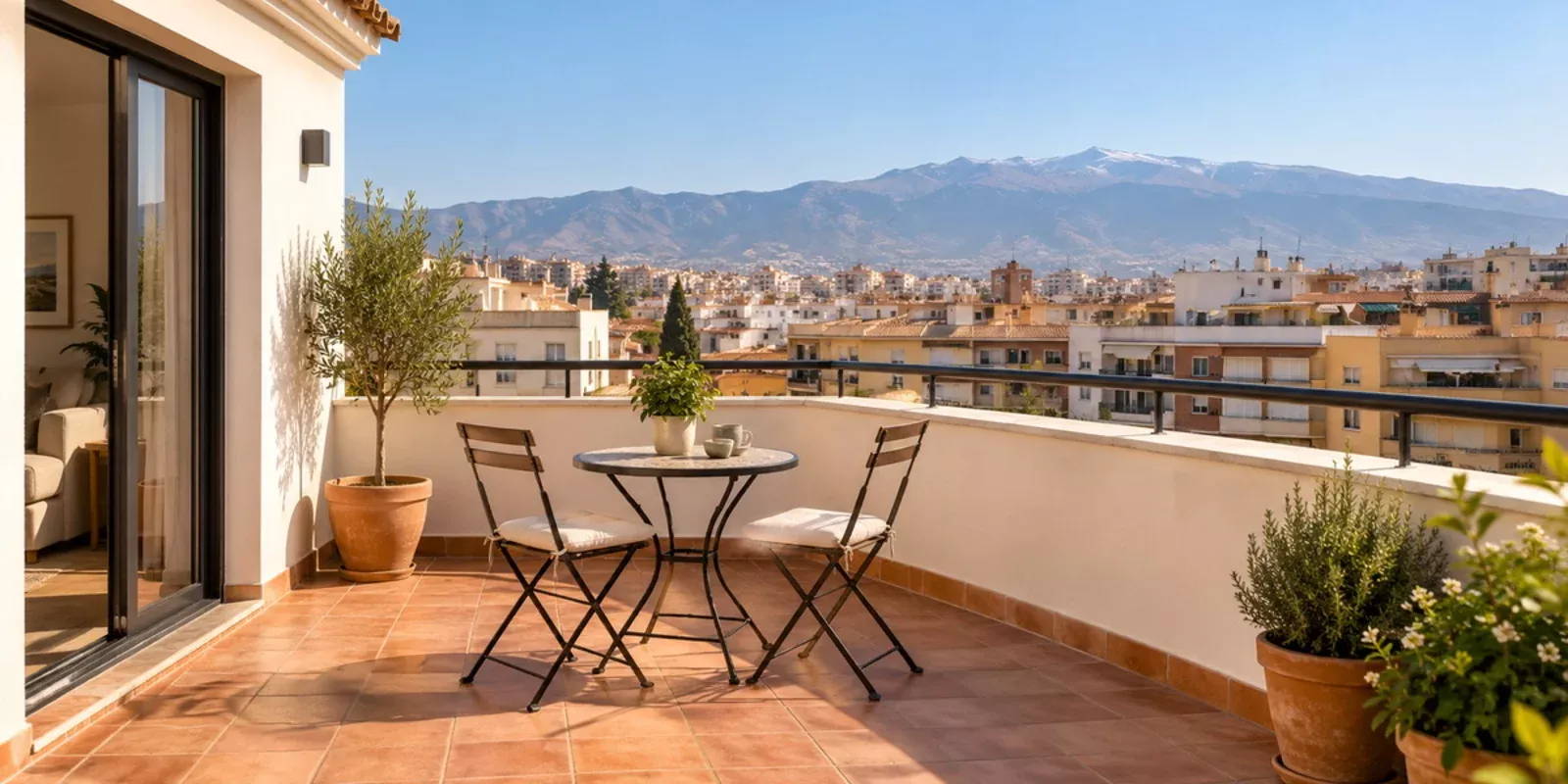 ¿Qué debo revisar si la terraza del piso que quiero comprar en Granada es comunitaria de uso privativo?