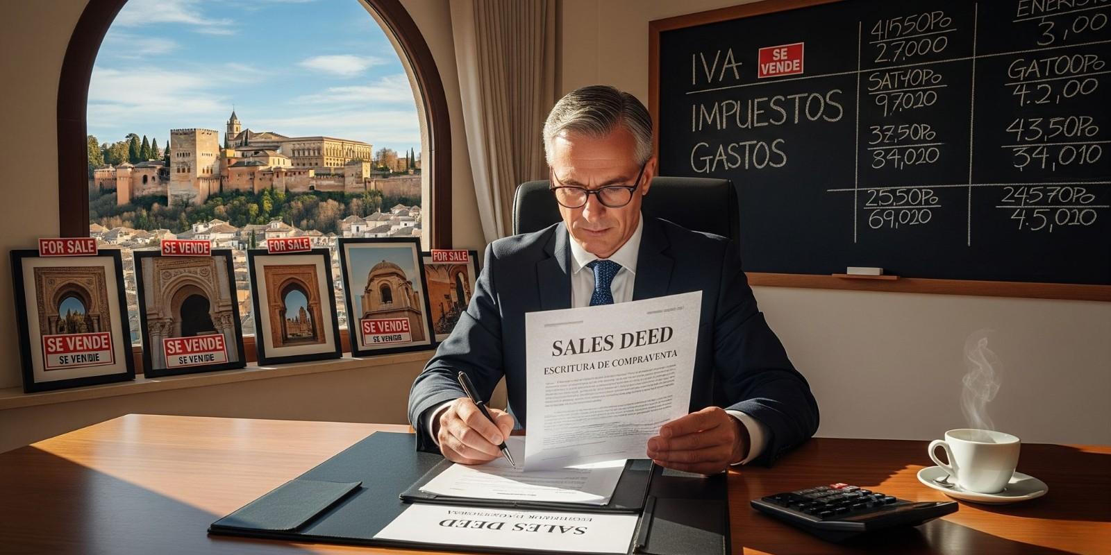 Gastos de notaría y registro al vender tu piso en Granada capital